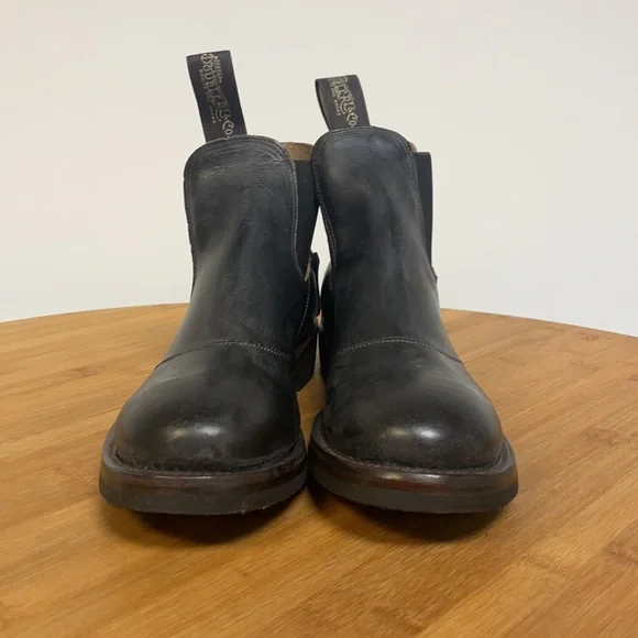 Ralph Lauren Hand Burnished Leather Chelsea Unisex Boots - Picture 4 of 14